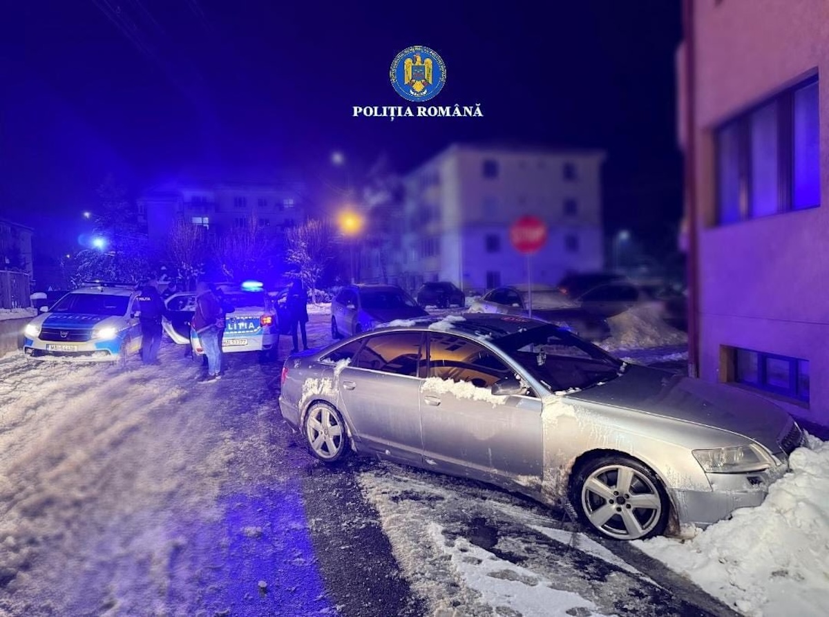 Un bărbat fără permis a fost prins în Dej după cu o mașină furată | Foto: Facebook