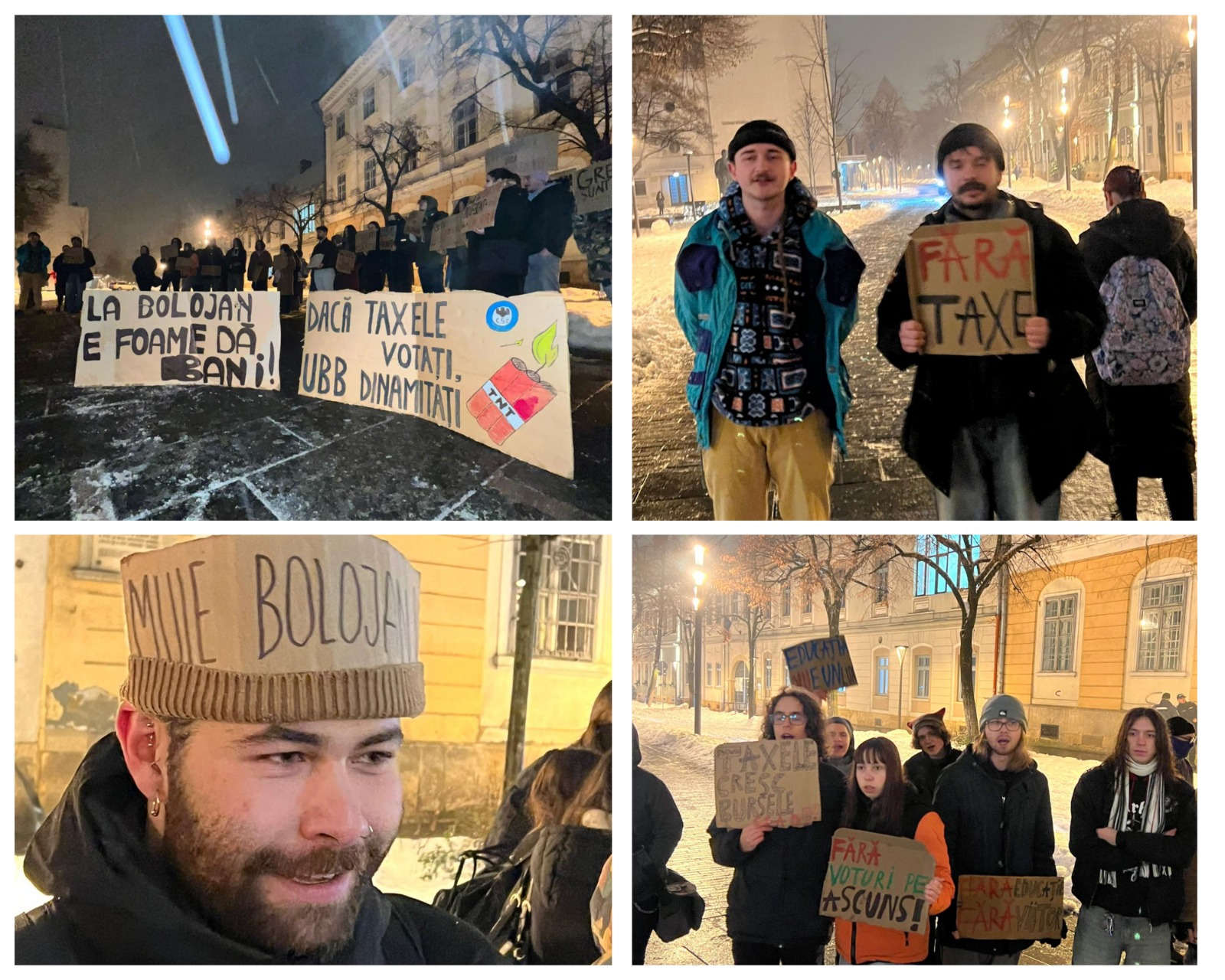 Studenții de la Cluj au protestat