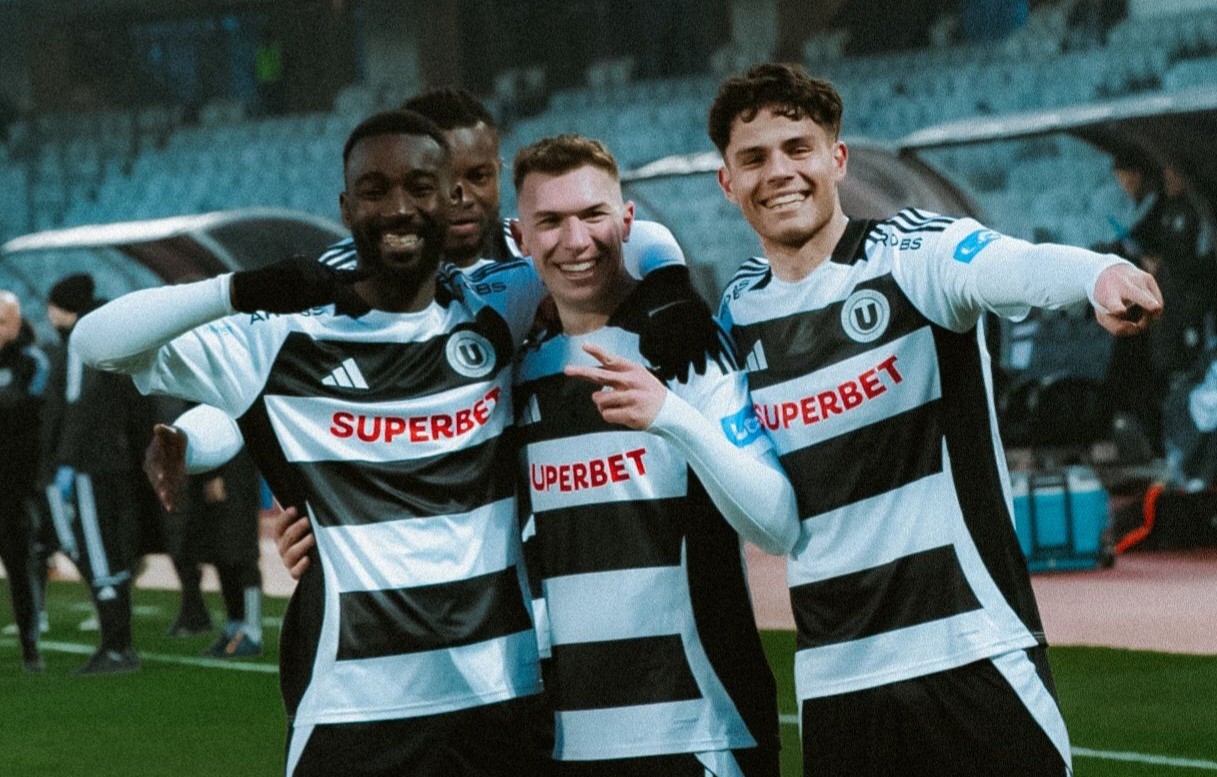 Jucătorii care au contribuit la singurul gol al partidei / Foto: FC Universitatea Cluj Facebook
