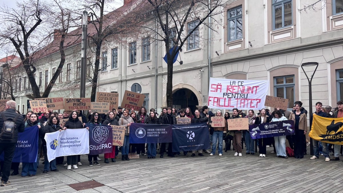 Studenții au protestat