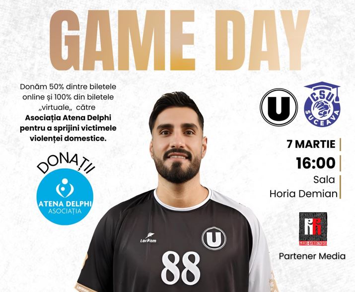 Meci caritabil de handbal la Cluj: „U” vs. Suceava. Cum puteți dona?|Foto: Handbal Masculin U Cluj - Facebook