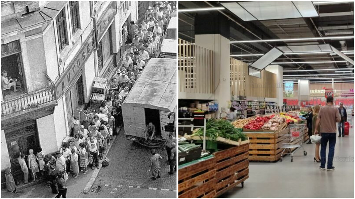 De la cozi interminabile la rafturi pline. În anii ’80