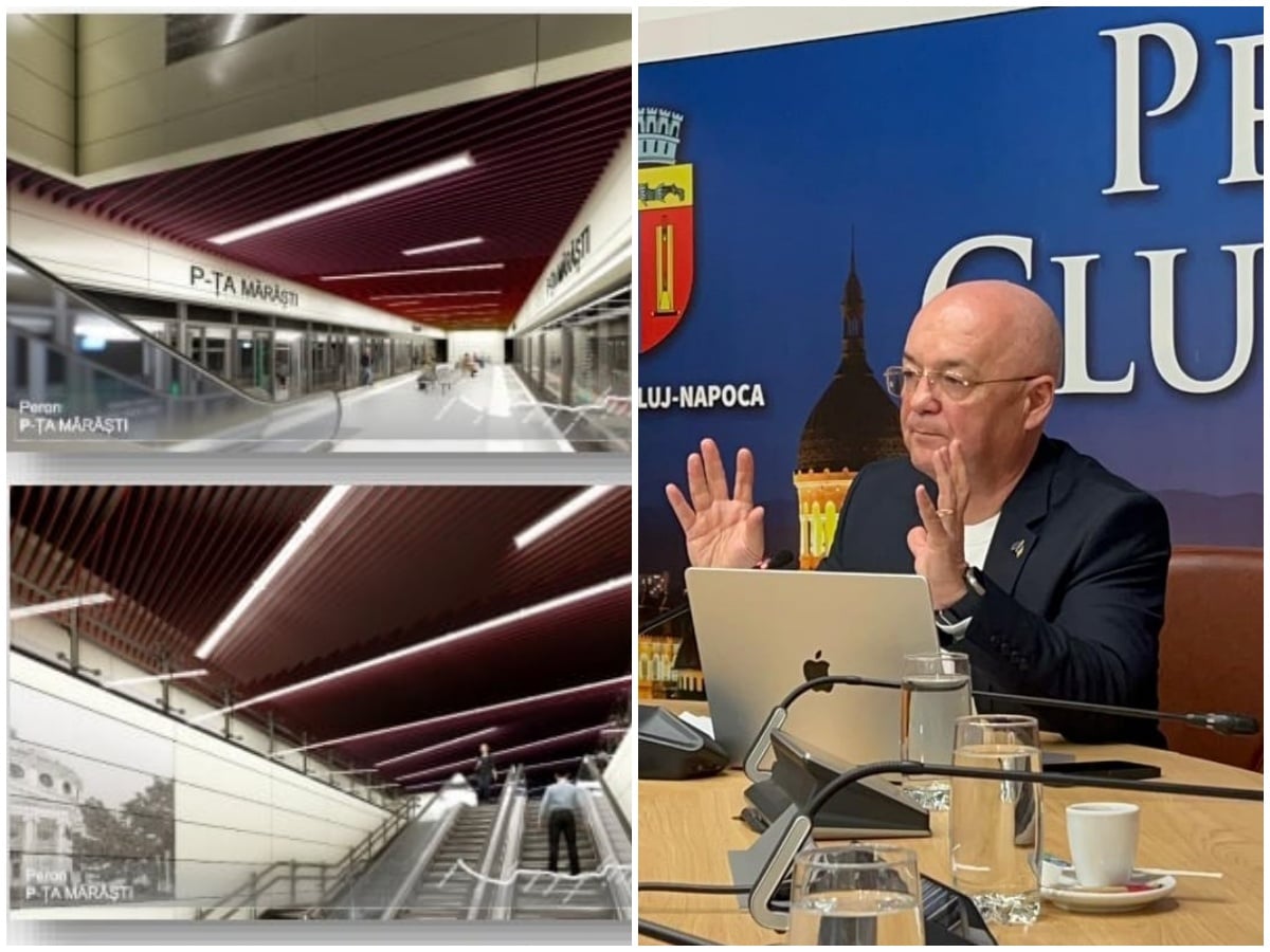 Emil Boc: „Partea de proiectare este cea mai grea la metrou” | Foto: monitorulcj.ro / randare