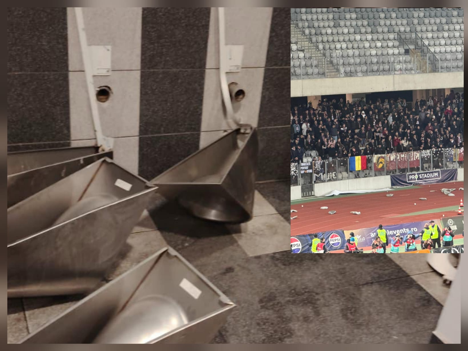 Fanii lui CFR au lăsat dezastru în urma lor la plecarea de pe Cluj Arena