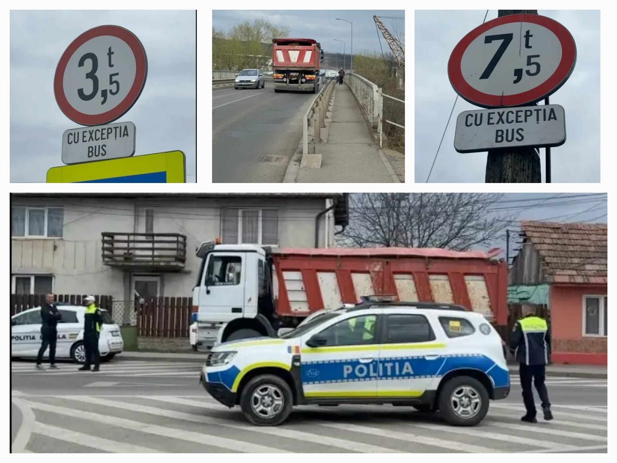 Mai mulți camionagii au fost amendați pentru că circulau în zone cu restricție de tonaj în Cluj-Napoca | Foto: Captură video Facebook