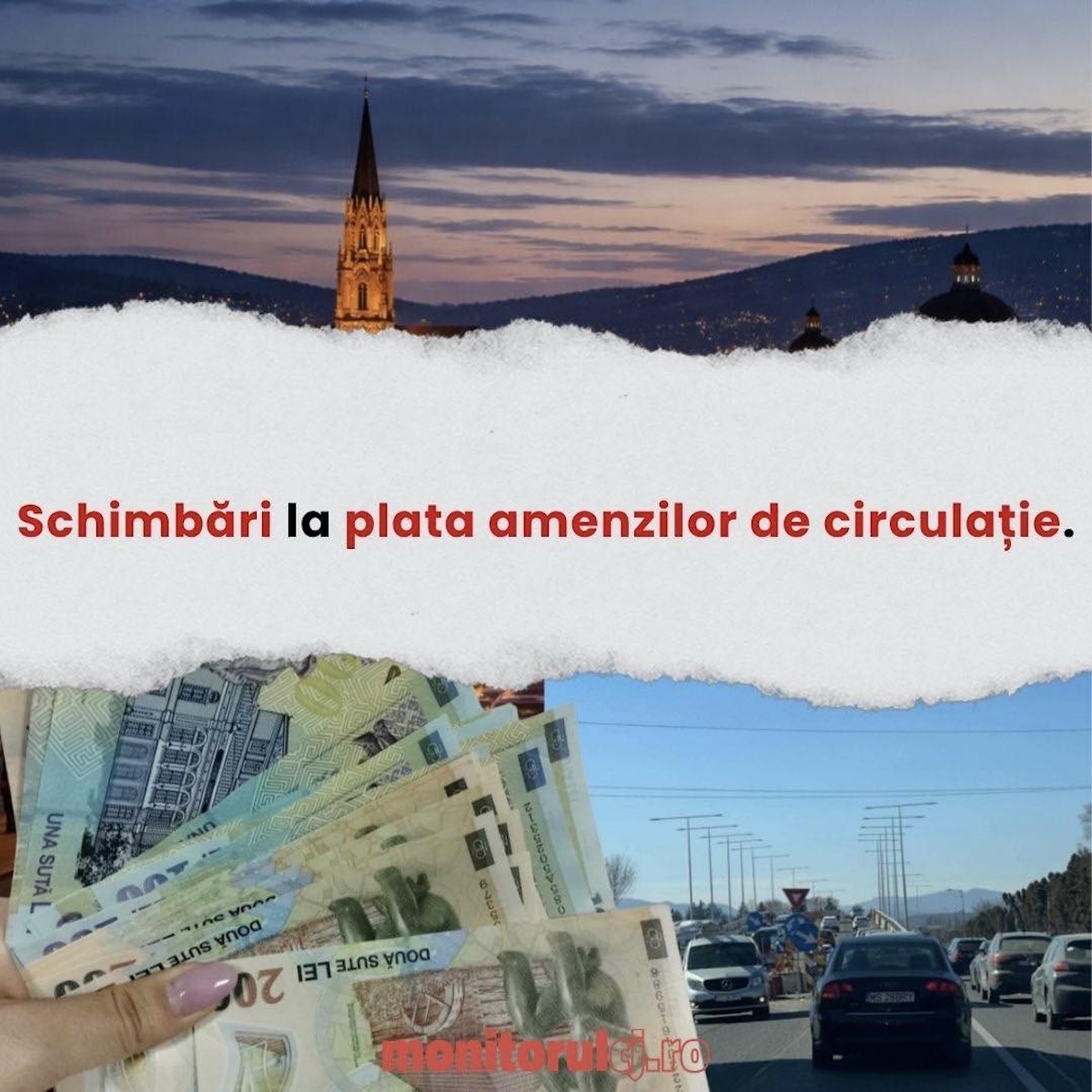 Au intrat în vigoare modificări la plata amenzilor de circulație | Foto: monitorulcj.ro