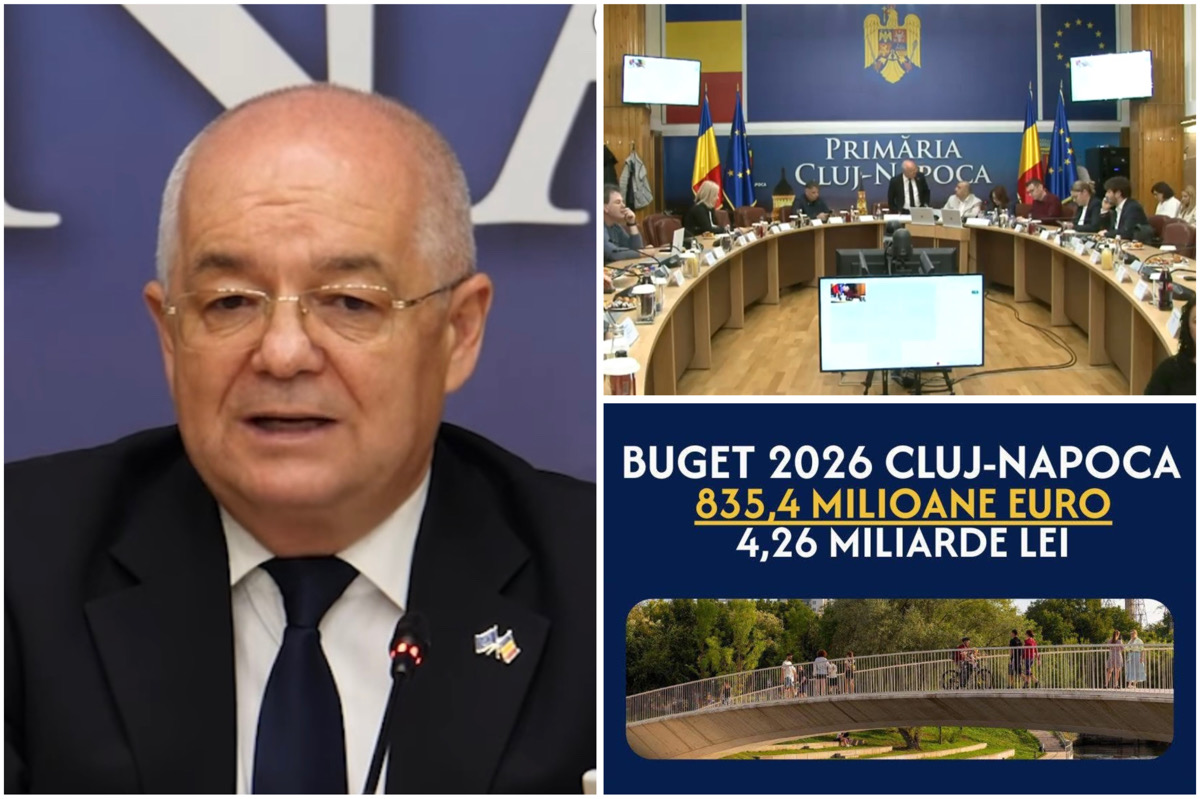 Primarul Emil Boc a prezentat proiectul bugetului municipiului Cluj-Napoca pentru anul 2026