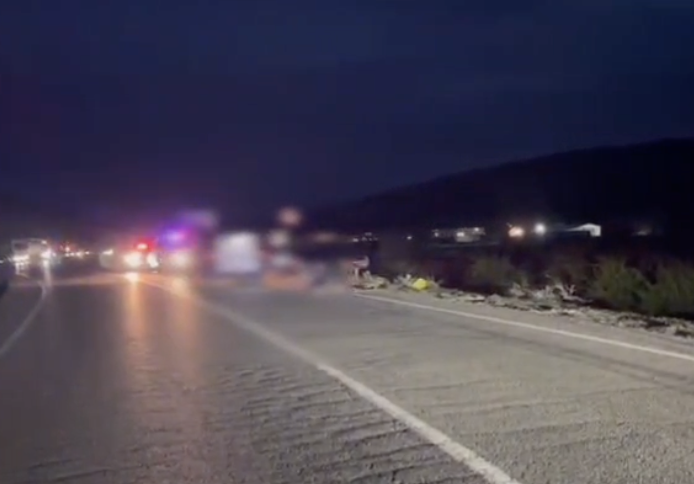 Echipaje ale IPJ Cluj la locul accidentului rutier de pe DN Vâlcele