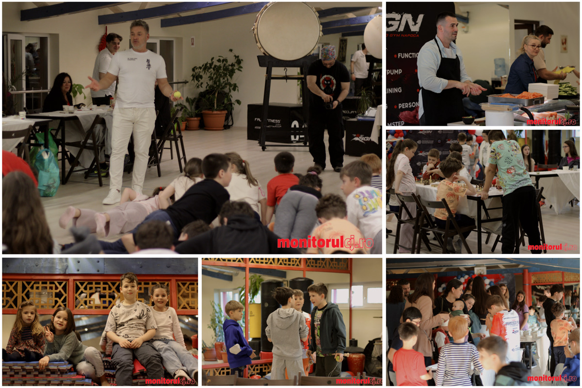 Participanți la evenimentul organizat de Budo Gym Napoca au învățat să prepare sushi și au luat parte la activități inspirate din cultura japoneză. | Foto: Valentina Prelipcean / monitorulcj.ro
