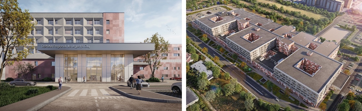 Licitația pentru construirea Spitalului Regional de Urgență Cluj s-a încheiat cu desemnarea unei oferte mai scumpe cu aproximativ 292 de milioane de lei față de cea mai ieftină variantă. | Foto: Facebook
