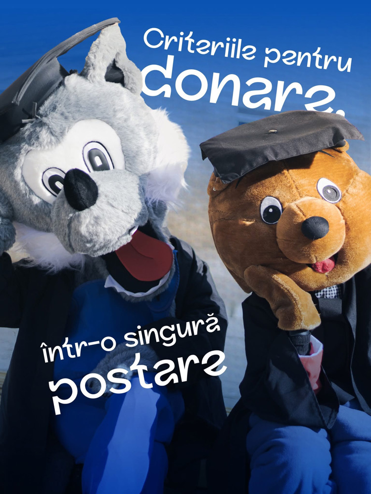 Afiș al campaniei „Donăm împreună”