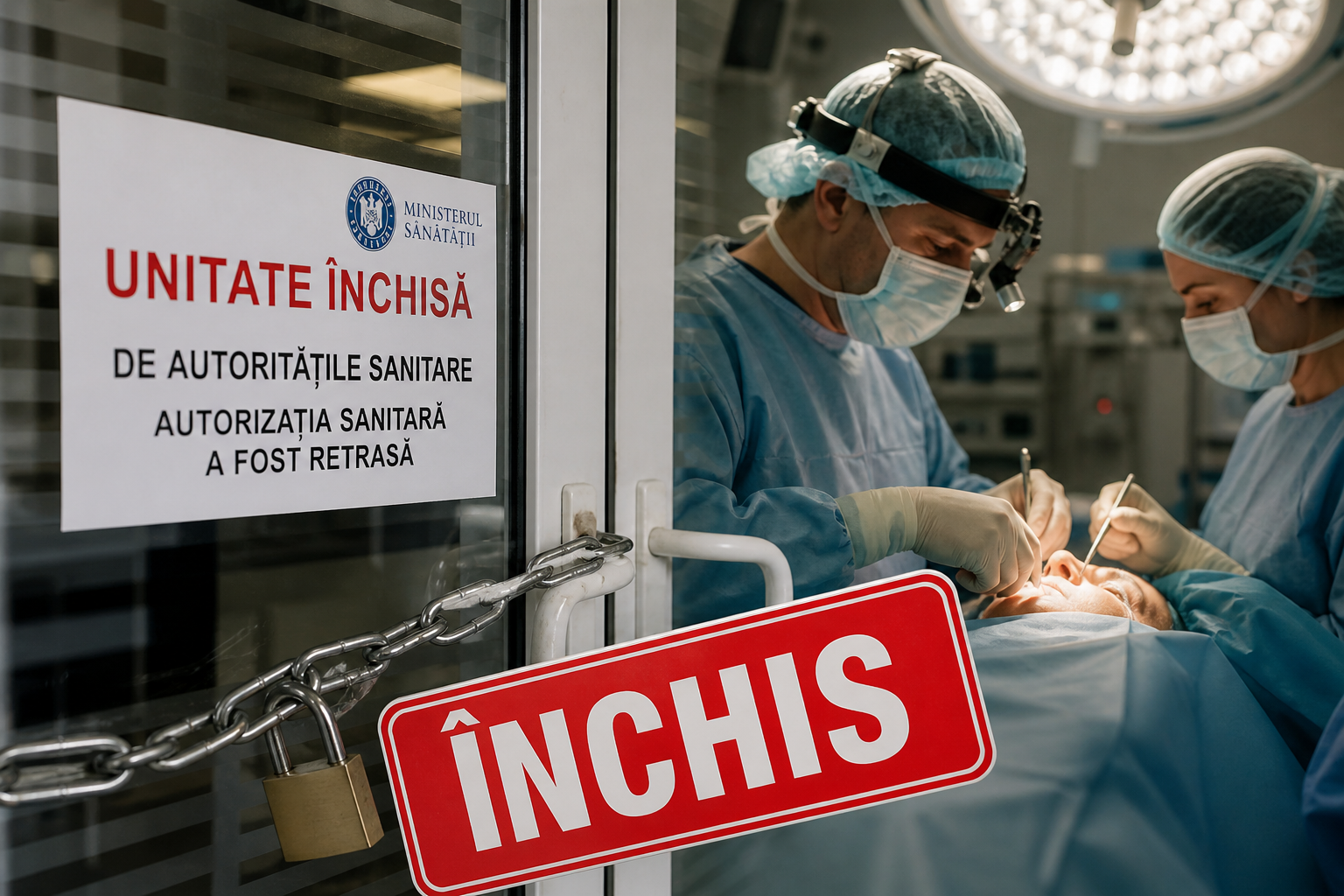 Un cabinet medical privat din București a fost închis de autorități după ce o femeie a intrat în comă cerebrală și ulterior a murit în urma unei intervenții estetice