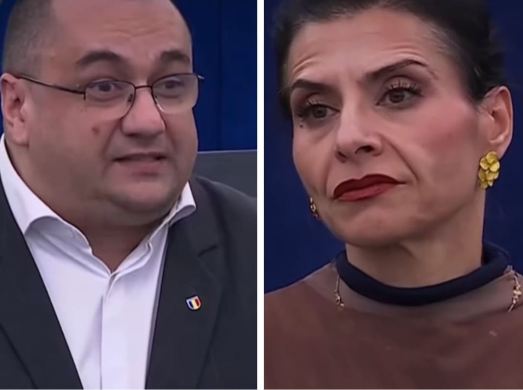 Europarlamentarul român Cristian Terheș (ECR) și eurodeputatul suedez Abir Al-Sahlani (Renew) în timpul dezbaterii despre legislația privind violul și problema consimțământului