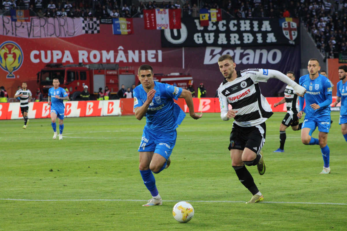 FC Universitatea Cluj a pierdut finala Cupei României în fața celor de la Universitatea Craiova