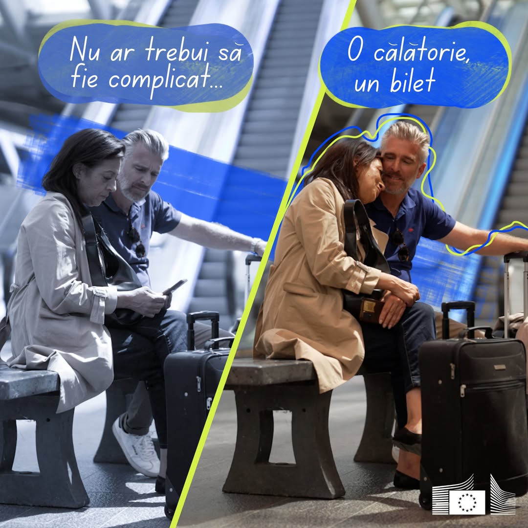Comisia Europeană a anunțat noi măsuri care ar putea schimba modul în care europenii călătoresc cu trenul între statele membre. | Foto: Facebook - Comisia Europeană în România
