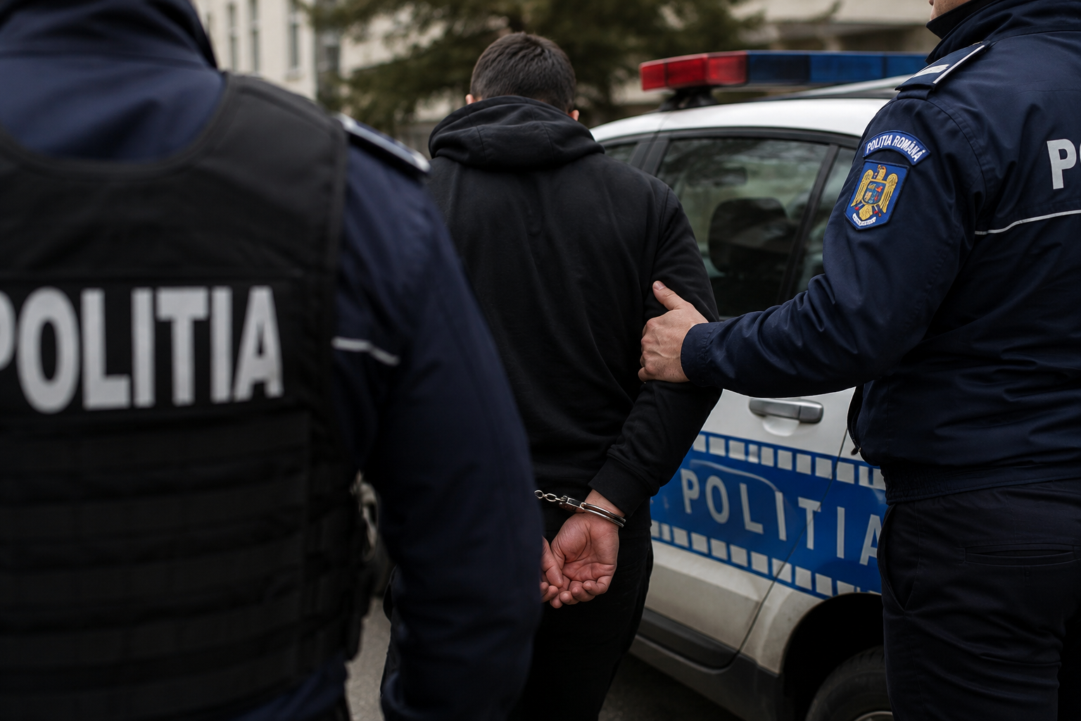 Un bărbat de 31 de ani din Gherla a fost arestat preventiv pentru 30 de zile după ce ar fi pătruns prin efracție într-un imobil și ar fi provocat distrugeri. | Imagine generată cu ajutorul AI