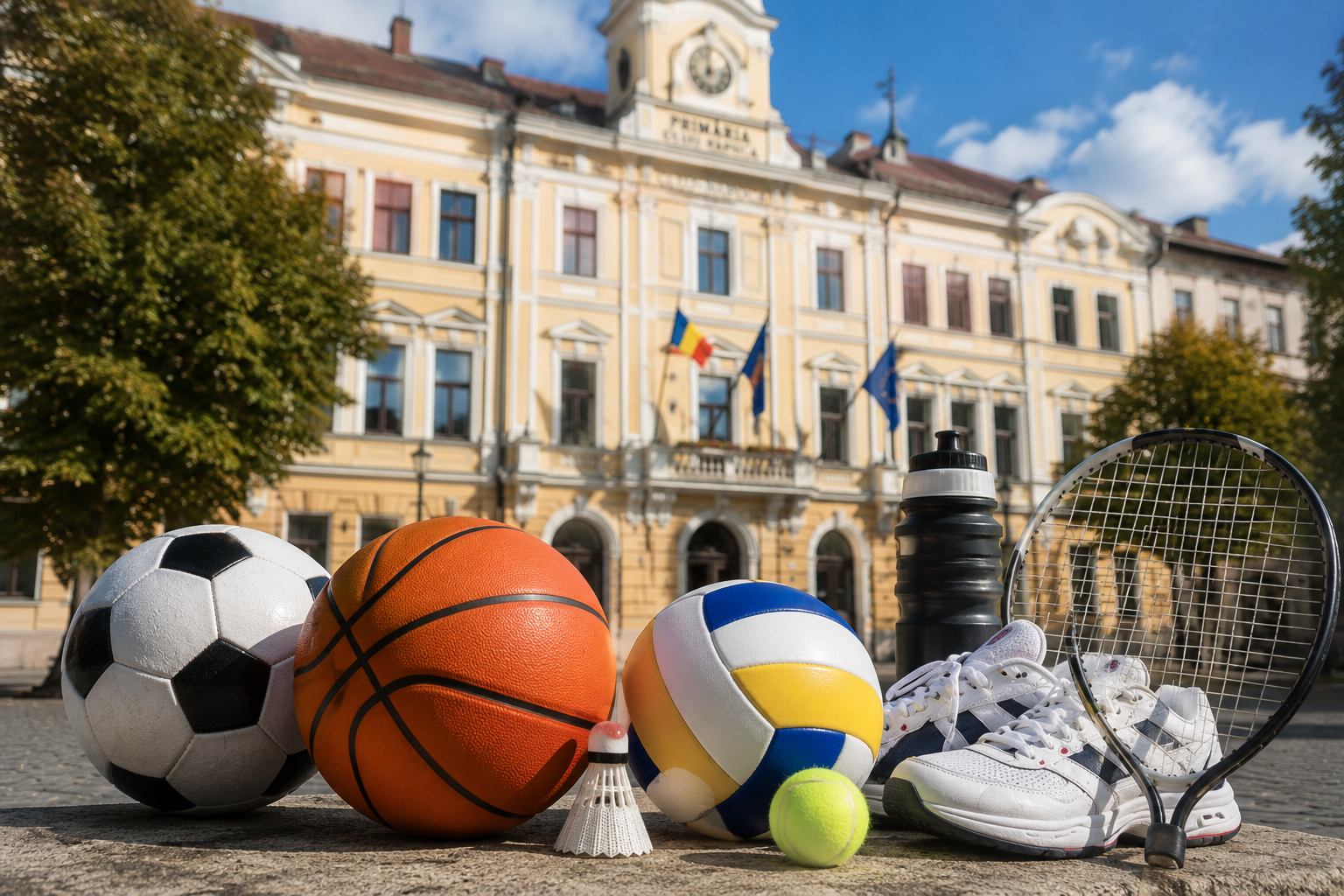 Primăria Municipiului Cluj-Napoca a publicat lista propunerilor formulate de comisia de analiză și selecție pentru proiectele sportive depuse spre finanțare din bugetul local în anul 2026. | Imagine generată cu ajutorul AI