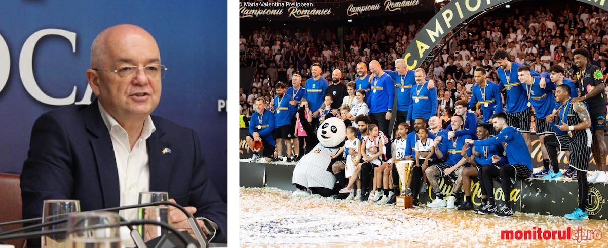 Emil Boc i-a felicitat pe campionii de la U-BT Cluj | Foto: Valentina Prelipcean
