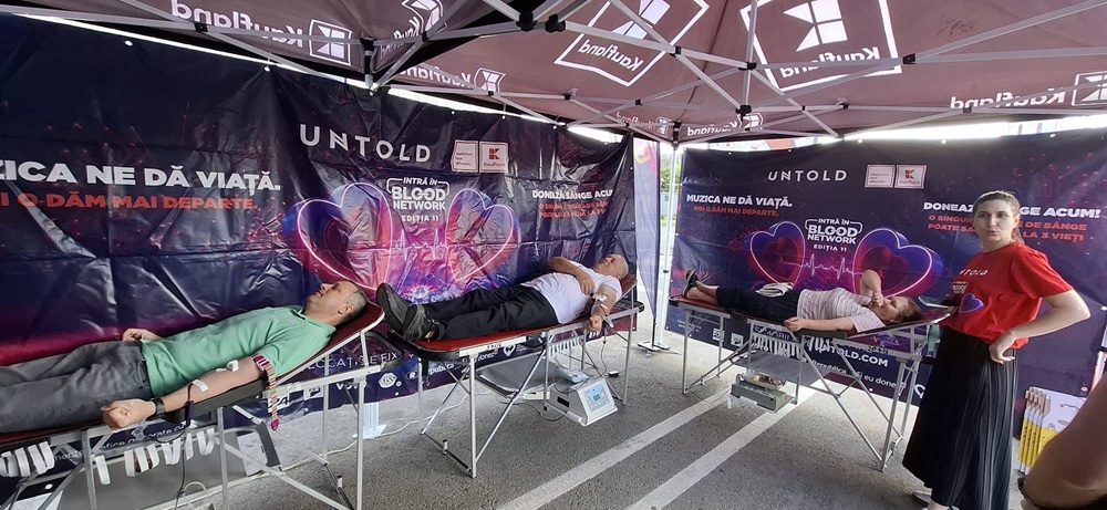 Campania Blood Network revine: bilet gratuit la Untold pentru donatorii de sânge! | Foto: Centrul Regional de Transfuzie Sanguină Craiova – Facebook