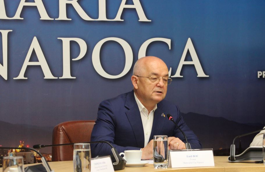 Emil Boc spune NU imnului și steagului Rusiei la Cupa Mondială de Gimnastică Ritmică de la Cluj: „Respectăm poziția României și Uniunii Europene”|Foto: Mădălina IVAN - monitorulcj.ro