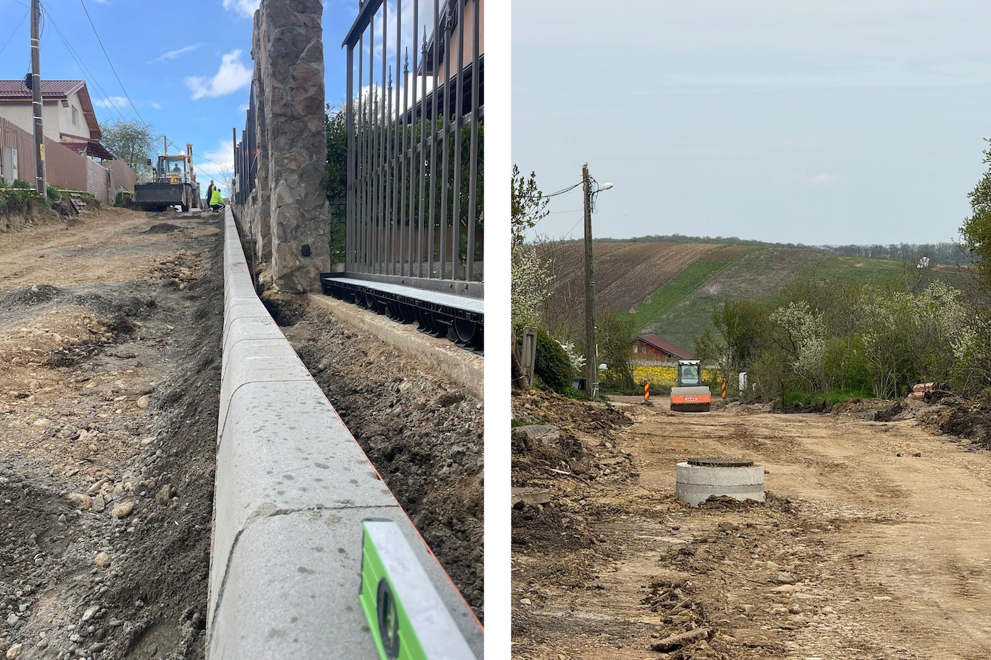 Avensează lucrările de modernizare pe strada Câmpului din satul Pata | Foto: Facebook