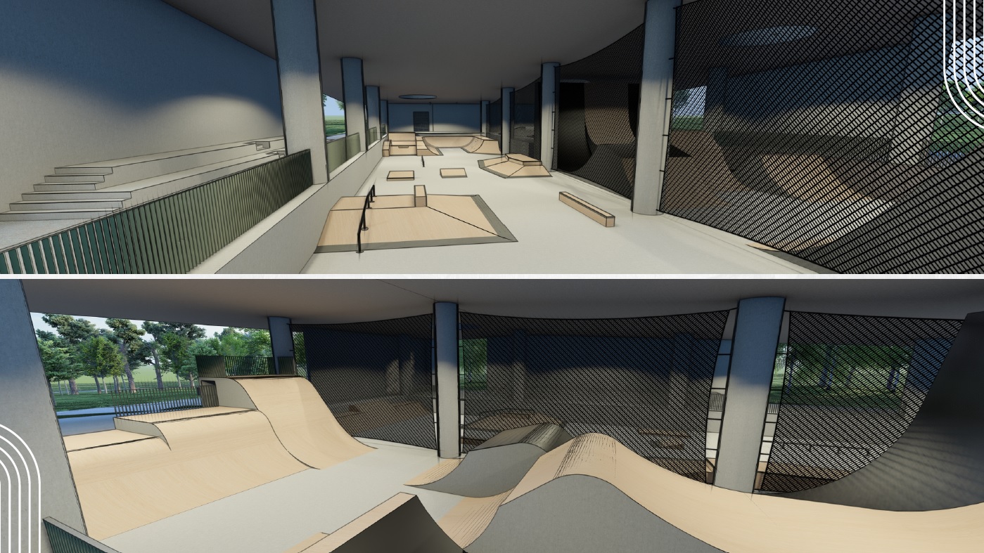 A fost semnat contractul pentru skatepark-ul indoor din Gheorgheni | Foto: Randare proiect