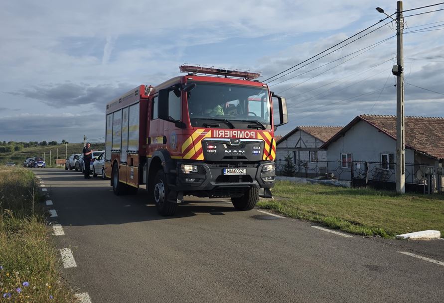 Bărbat mort în urma unui incendiu de locuință în Luncani: Focul ar fi pornit de la o țigară|Foto: ISU Cluj