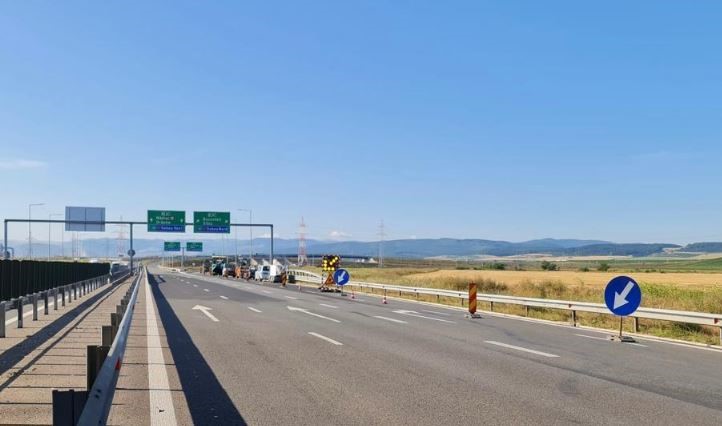 CNAIR trebuie să clarifice situația în cazul surpării unei zone a Autostrăzii Sebeș - Turda | Foto: Direcția Regională de Drumuri și Poduri Cluj