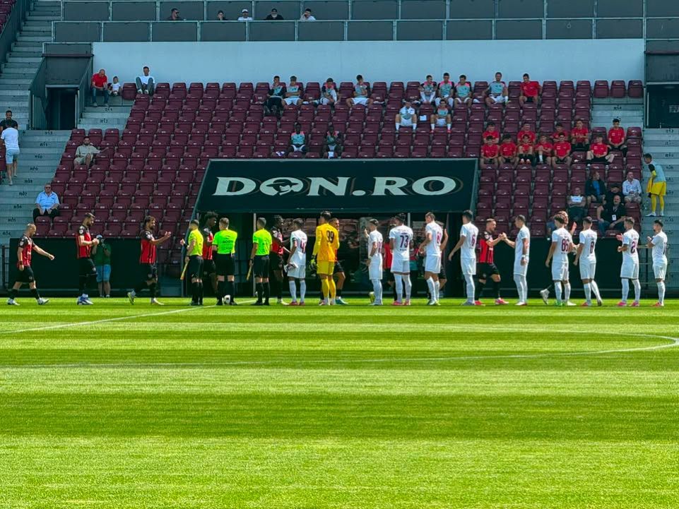 CFR Cluj a pierdut amicalul cu Gloria Bistrița
