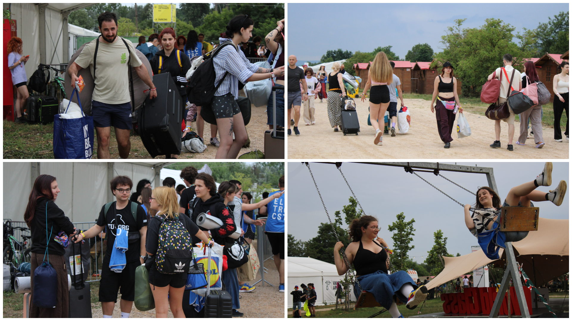 Nu i-a oprit nici ploaia. Primii festivalieri au ajuns deja în EC Village și au furat startul Electric Castle / Foto: Mădălina Ivan- monitorulcj.ro