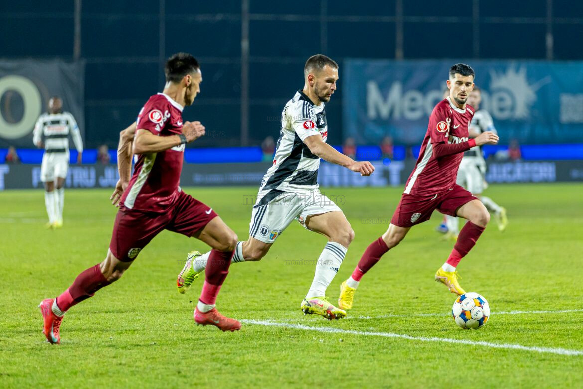 CFR Cluj și Universitatea au obținut rezultate pozitive în manșa tur / Foto: Sergiu CRĂCIUN