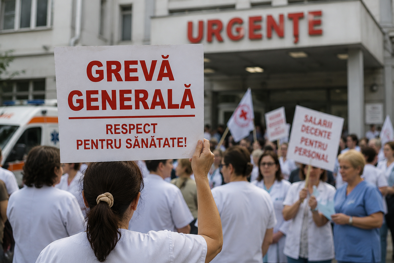 Ministerul Sănătății a solicitat direcțiilor de sănătate publică din întreaga țară să monitorizeze activitatea spitalelor.  | Imagine generată cu ajutorul AI