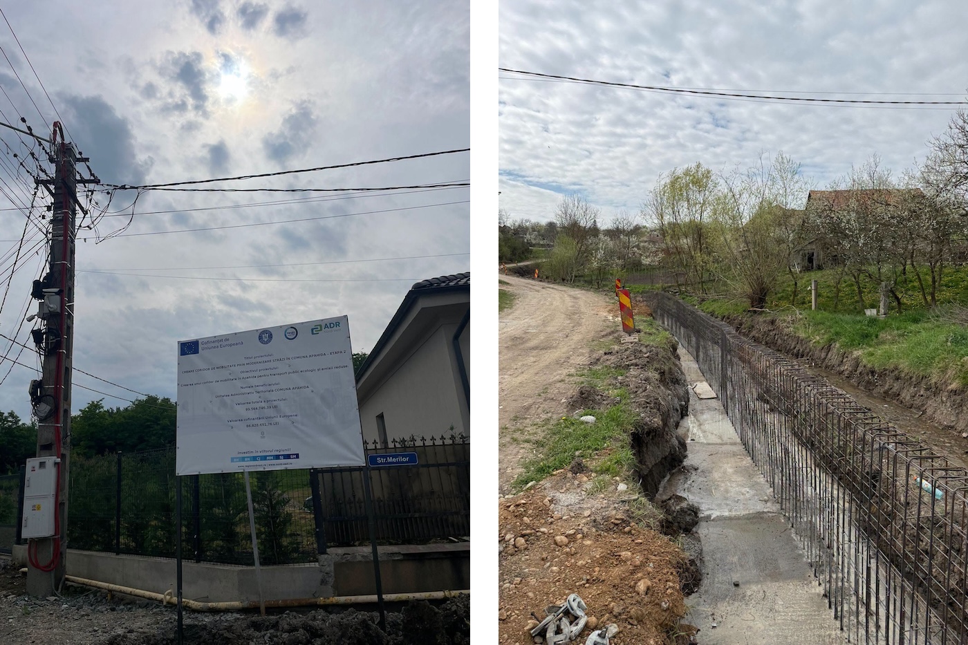 Continuă lucrările de modernizare pe strada Merilor din satul Pata