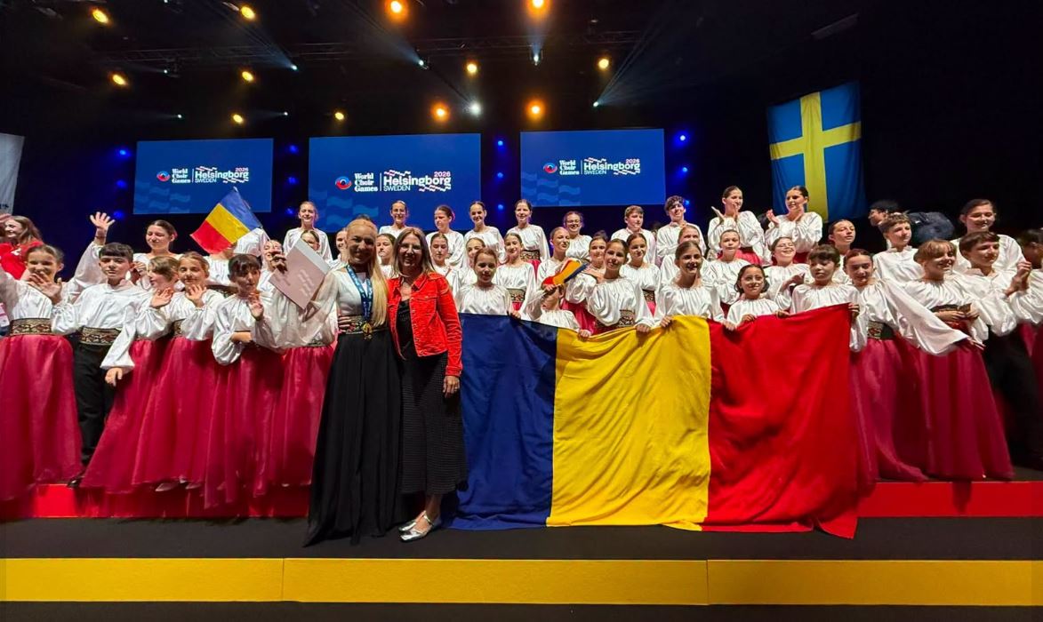 Elevii clujeni au câștigat aurul la World Choir Games 2026: Punctaj maxim obținut de „Junior VIP” din Cluj