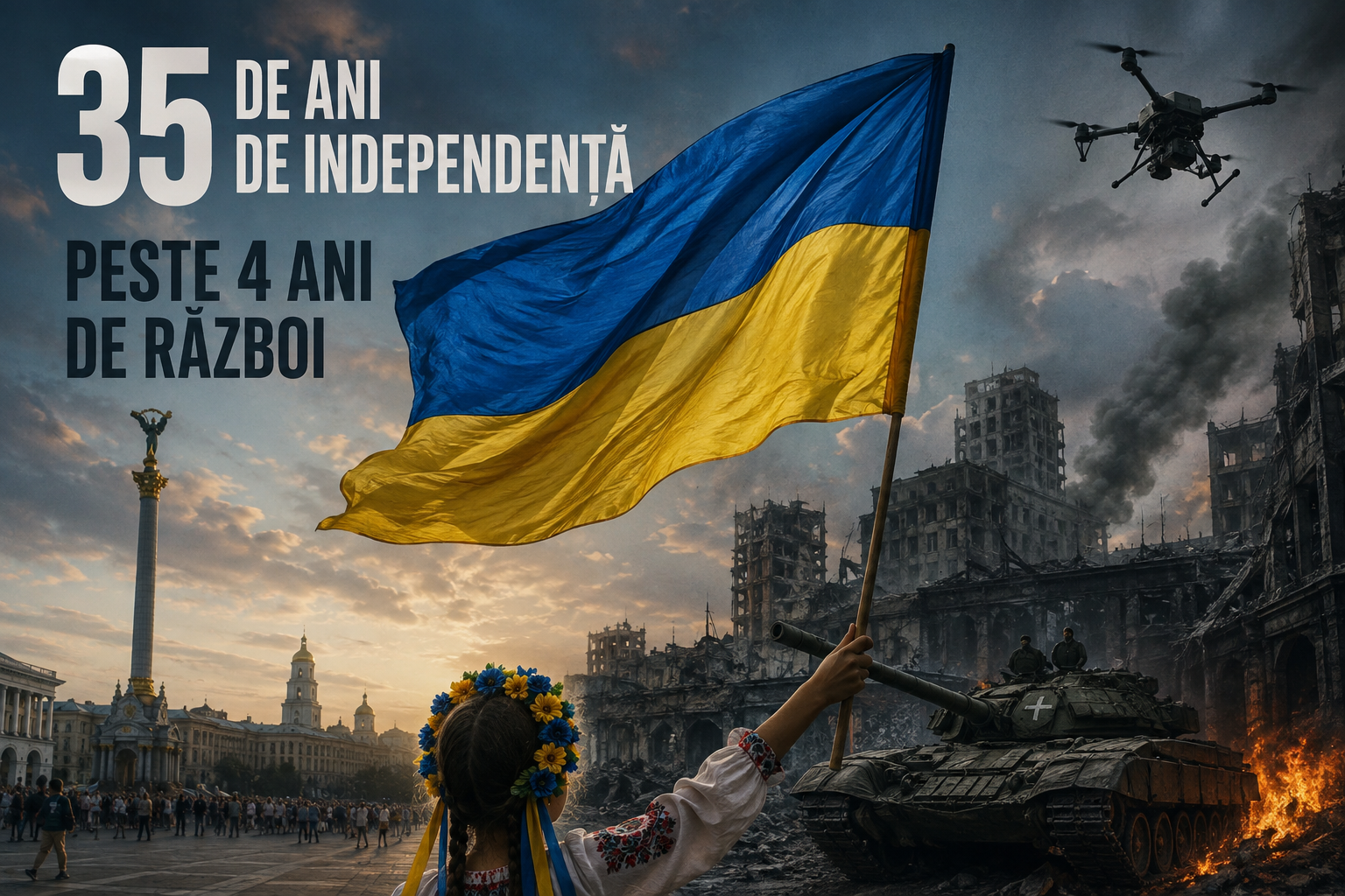 Ucraina sărbătorește luni