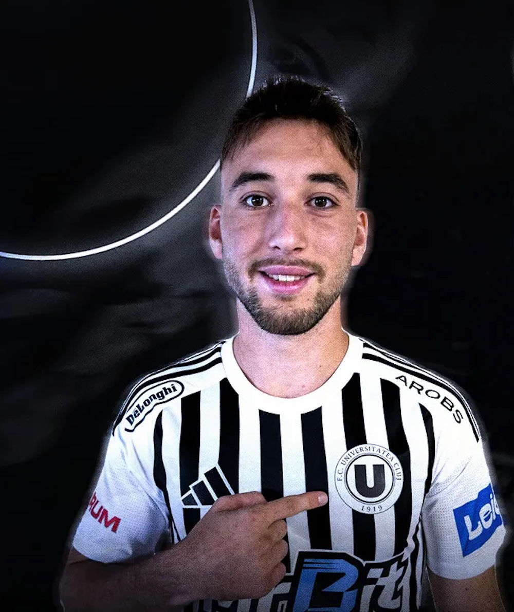 Mijlocașul român Luca Szimionaș a fost transferat la Universitatea Cluj | Foto: fcucluj.ro