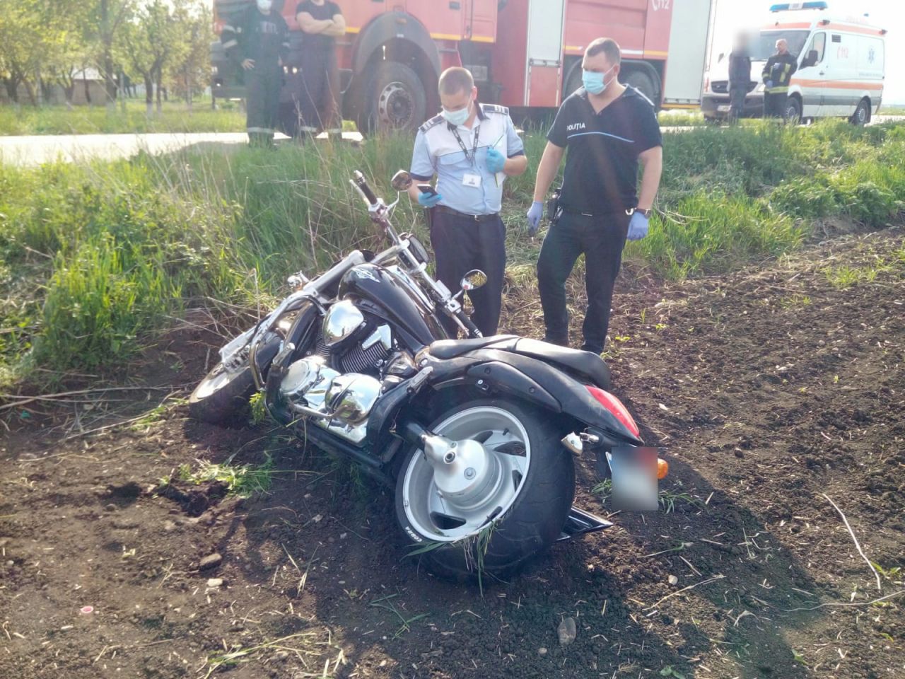 Accident cu motocicletă
