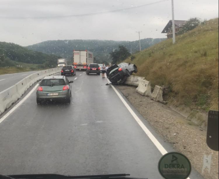 în Feleacu. Circulația este îngreunată.