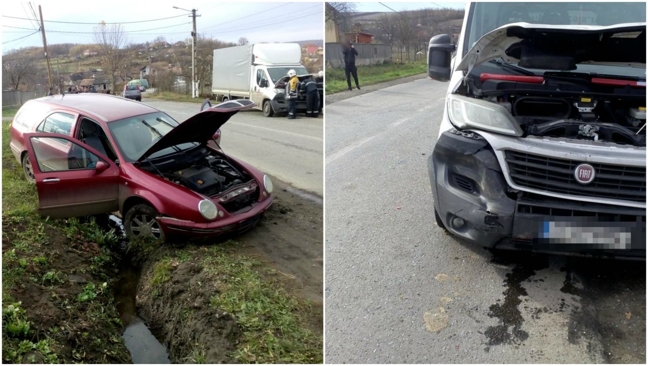 Accident la Cămărașu din pricina neatenției unui tânăr! Un bărbat a ajuns la spital