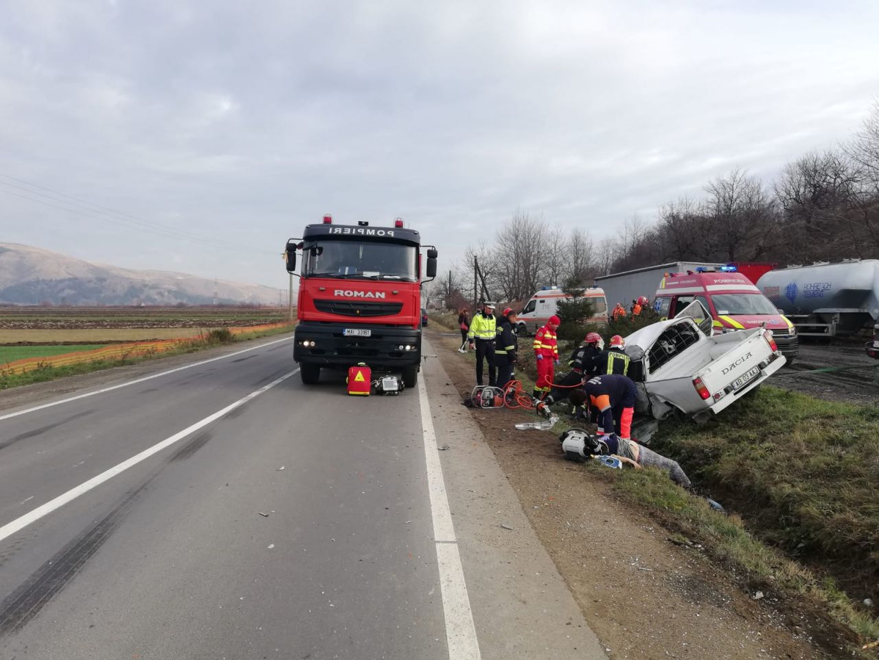 ACCIDENT GRAV în Cornești! Două victime în stare foarte gravă. A fost solicitat un ELICOPTER SMURD