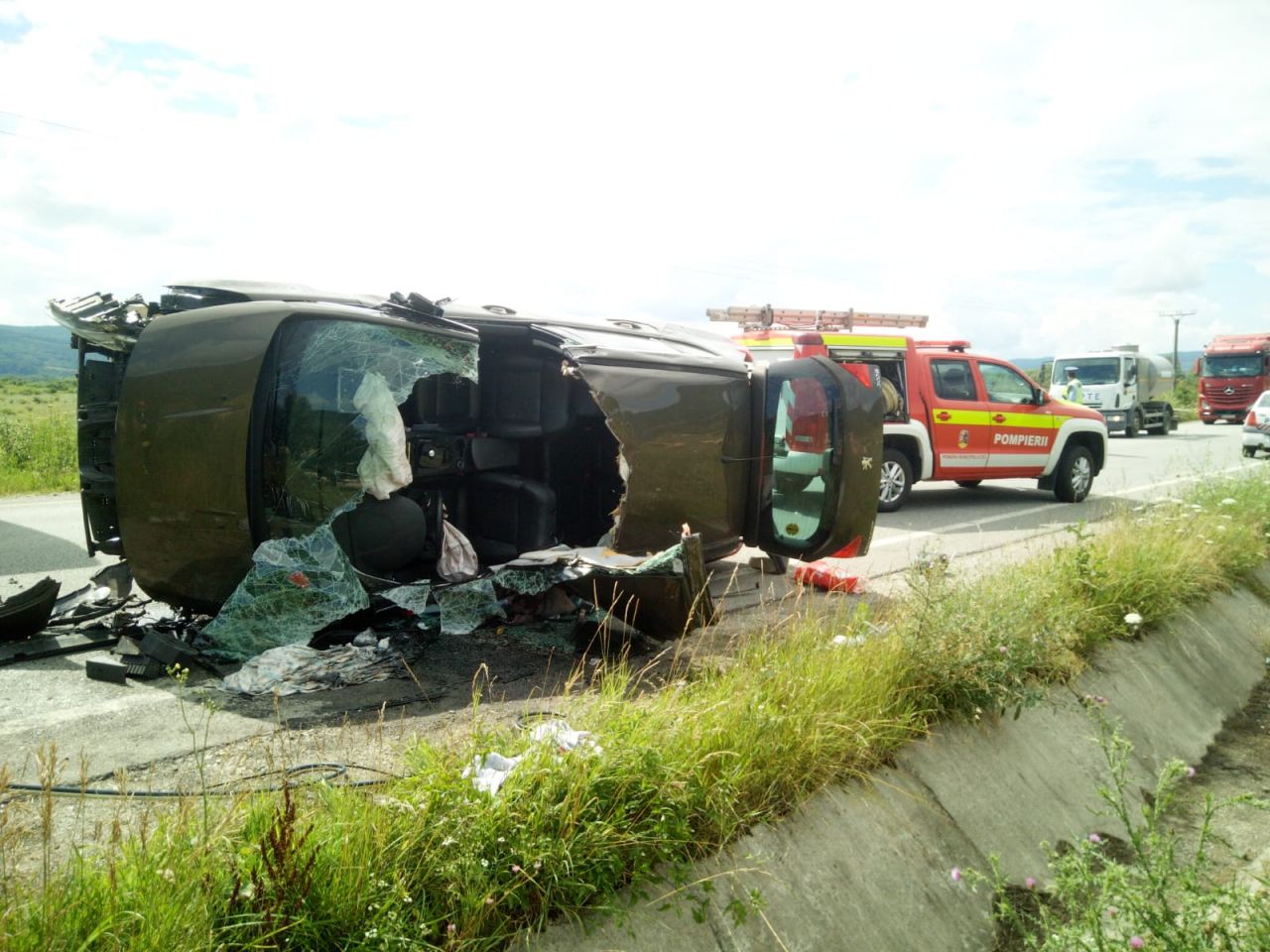 ACCIDENT GRAV în Câțcău. O tânără de 20 de ani
