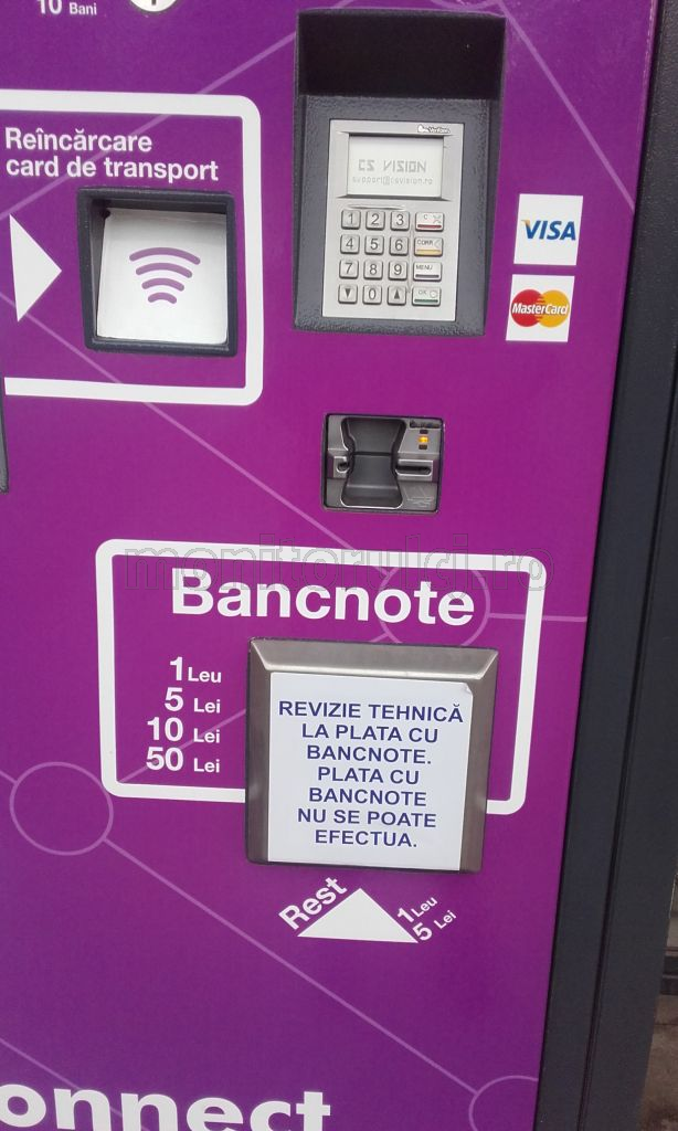 Automat bilete cartierul Gheorgheni