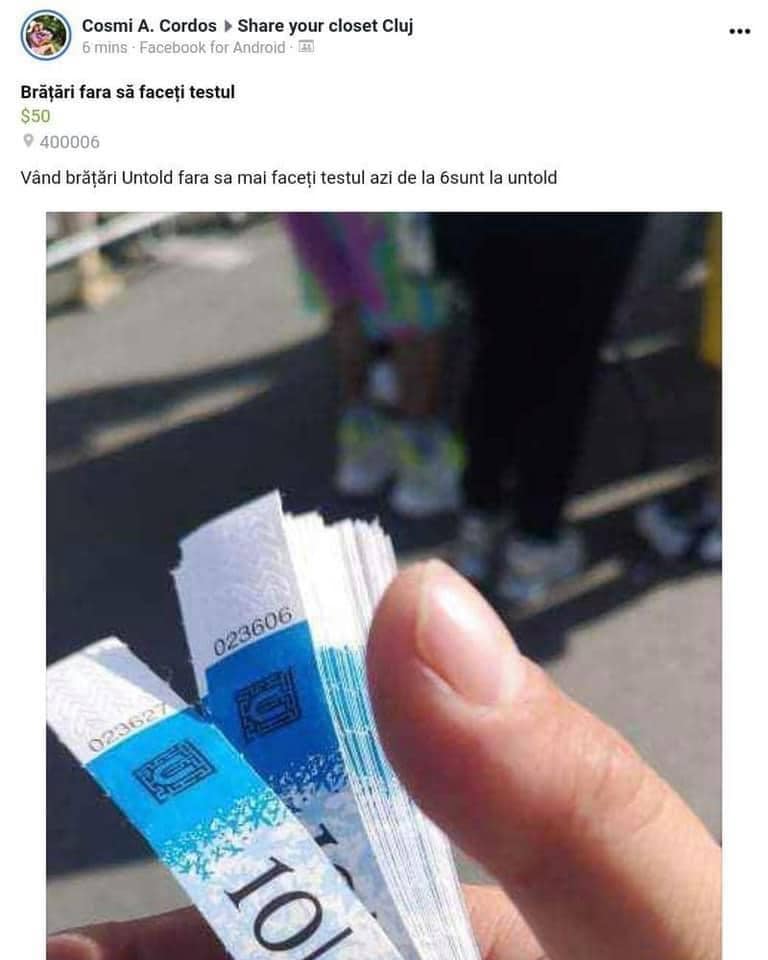 vândute pe internet de o tânără