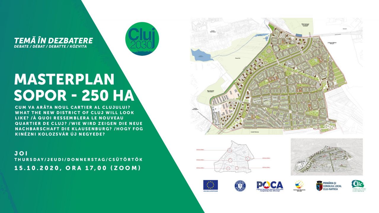 Noi dezbateri pentru viitorul Clujului. PUZ-ul cartierului Sopor și infrastructura educațională