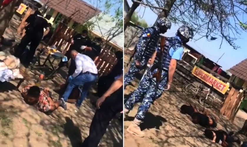 Abuz GRAV al Poliției Române! Mai mulți rromi