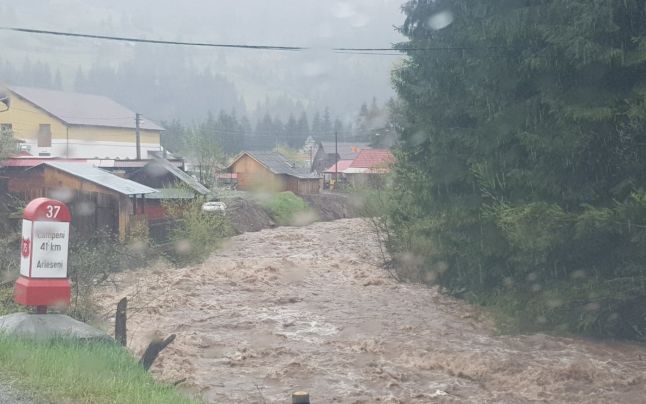 Cod galben de inundații pe Someșul Mic și Arieș