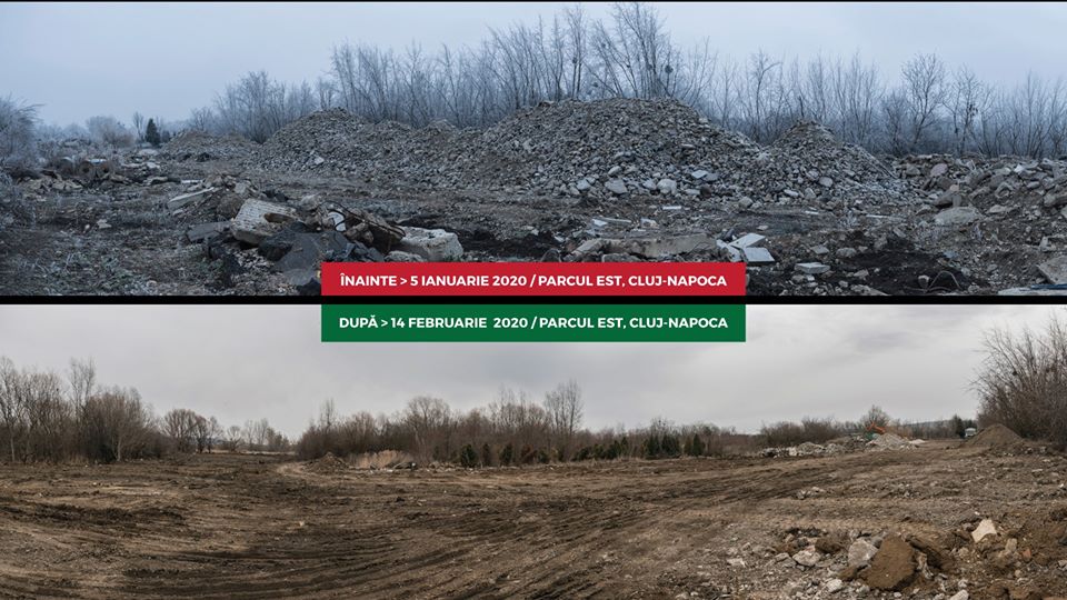 Depozitele de moloz din Parcul Est