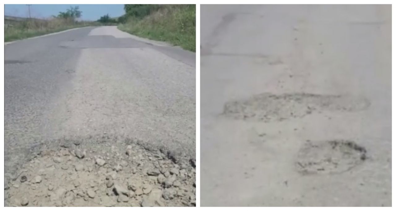 Drumul județean „distrugător de mașini”