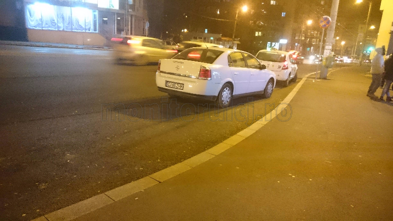 „Parcare uzuală în stația de la Minerva. Nici o masină de poliție nu prea vezi prin cartiere