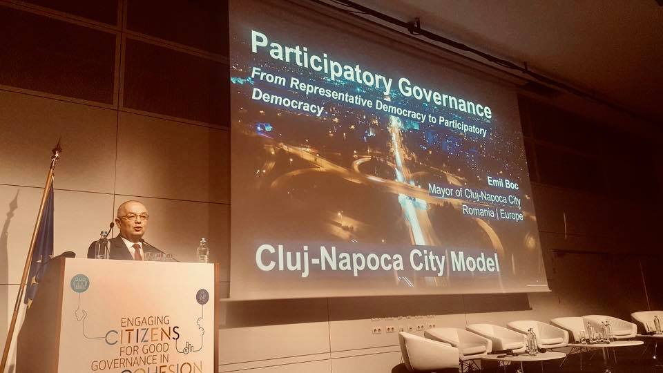 Boc se mândrește cu Bugetarea participativă la Bruxelles. Modelul Cluj-Napoca